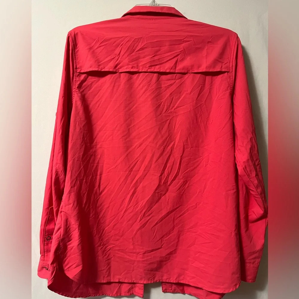 Cabela’s Women’s Pink Button Down Long Sleeve Size Large‎ - Picture 2 of 6